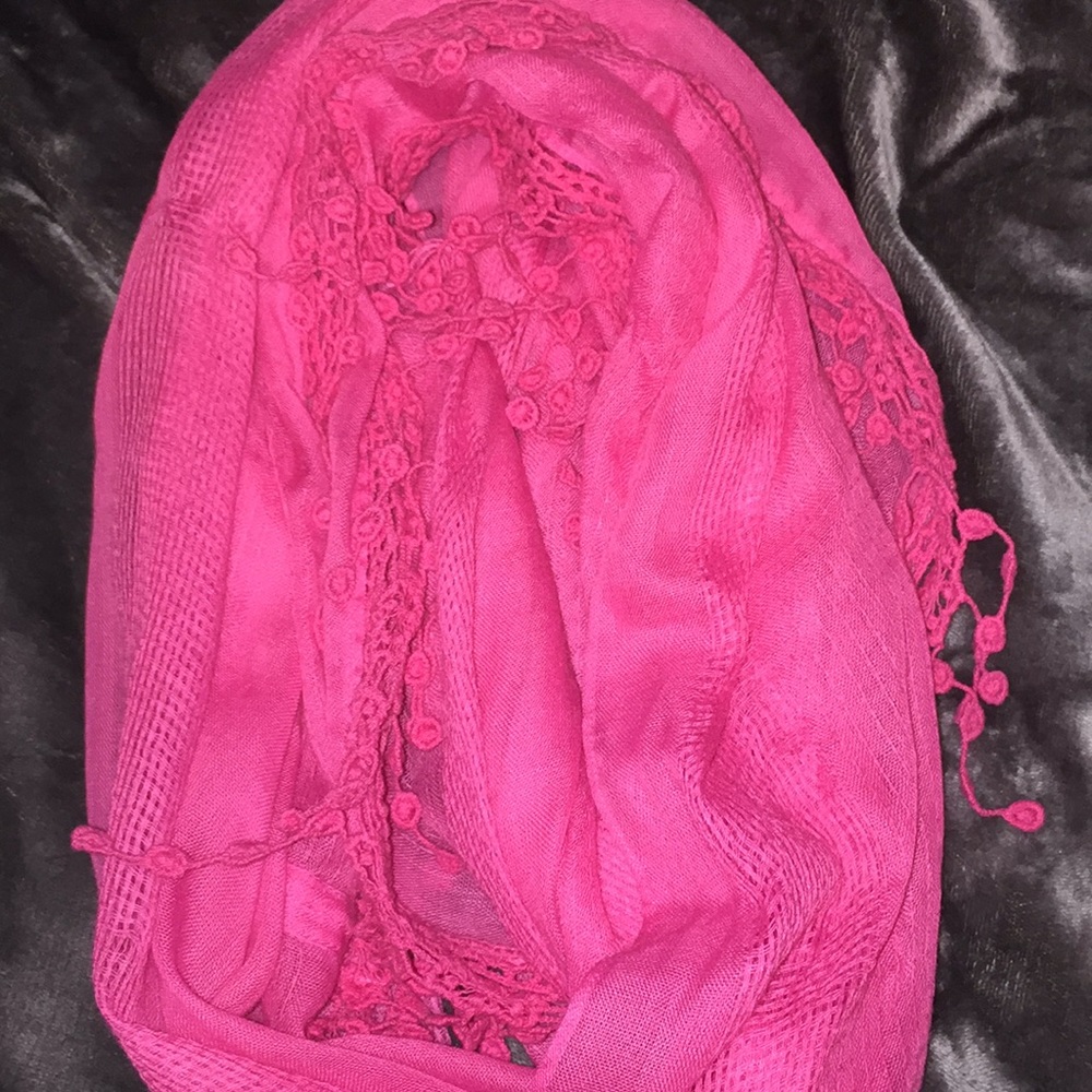 pink abercrombie scarf